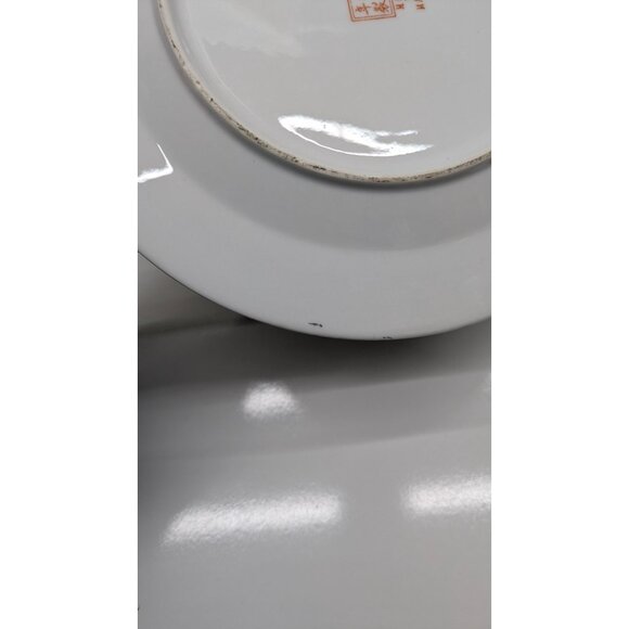 Nora Fenton Exotic Birds Plate 10.25 Hand Painted Floral Macau Porcelain Vintage - Picture 10 of 13